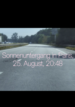 Sonnenuntergang in Paris, 25.August, 20:48
